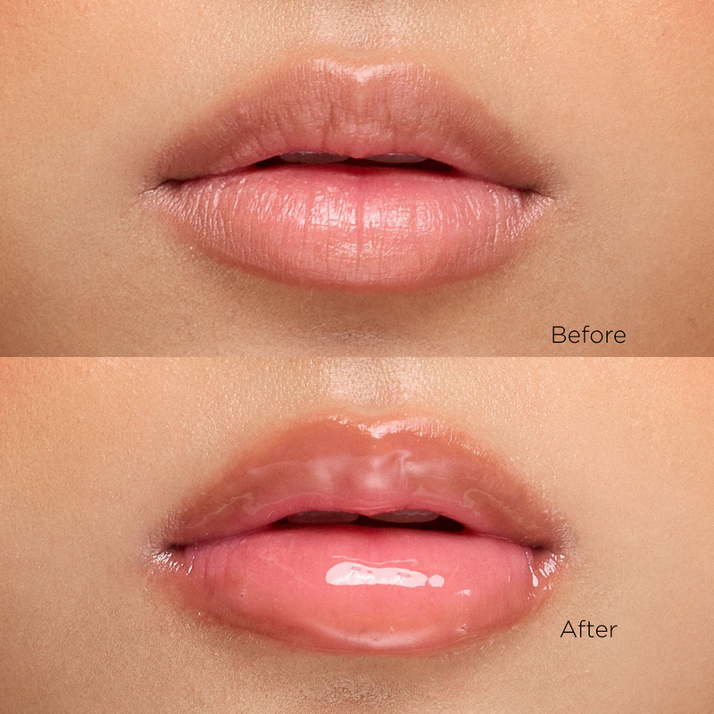 High-shine sheer tint of the Juicy Balm worn on lips