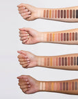 Arm Swatches of Beautiful mess on four different skin tones